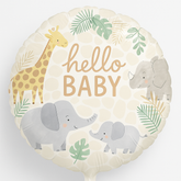 Soft Jungle Baby Shower Foil Balloon